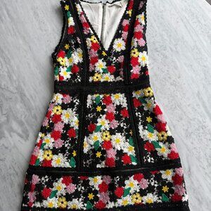 Alice + Olivia Crocket Mini Dress